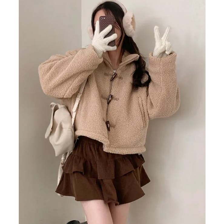 2WAYリバーシブル ボア＆キルティングアウター | VIVID LADY | 詳細画像4 