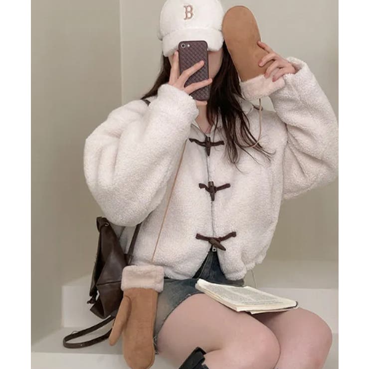 2WAYリバーシブル ボア＆キルティングアウター | VIVID LADY | 詳細画像12 