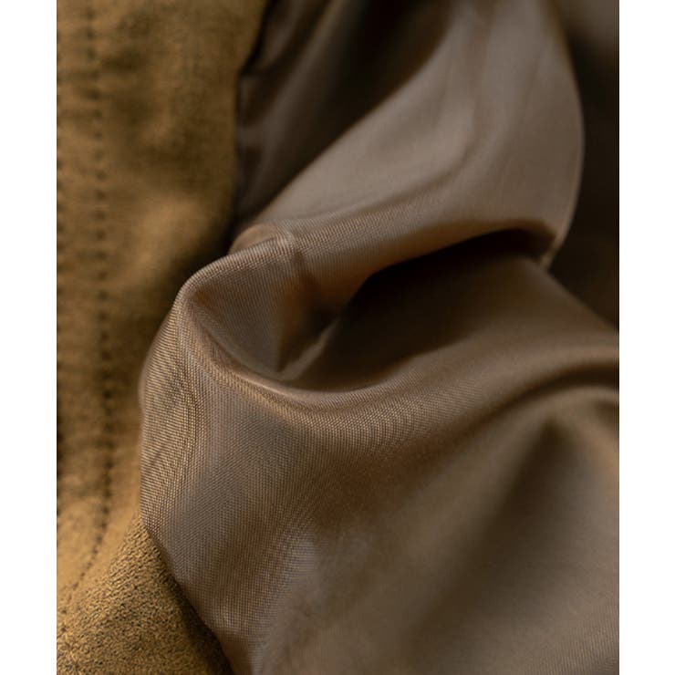 フェイクレザー襟付き スエードライク ブルゾンジャケット | VIVID LADY | 詳細画像25 