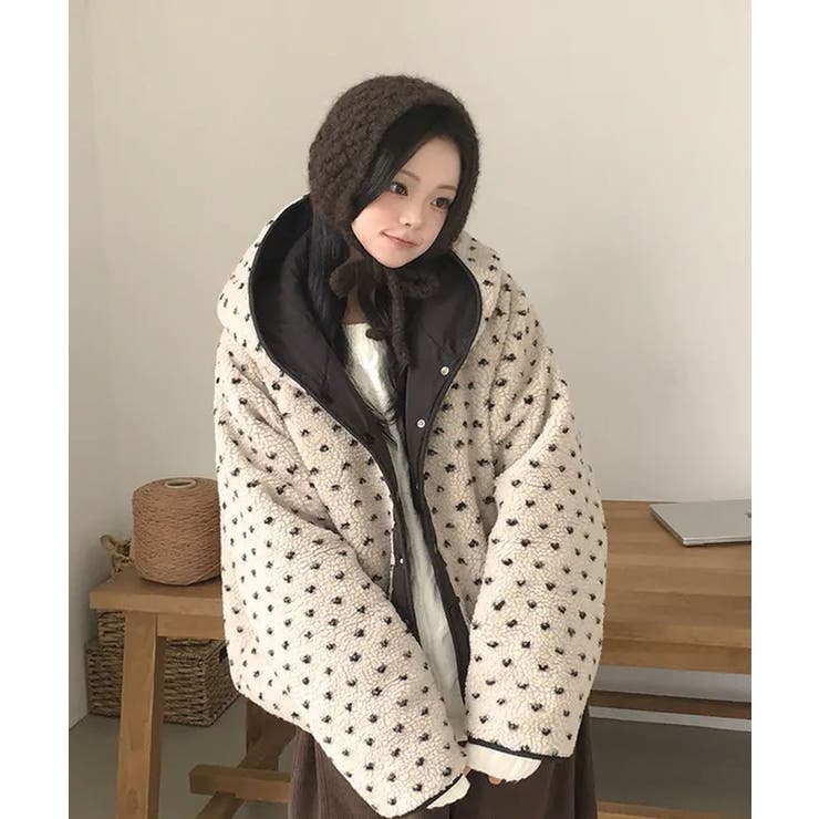 ドットボアフード付きアウター | VIVID LADY | 詳細画像13 