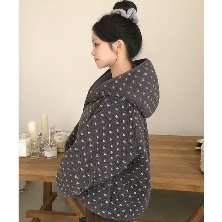 ドットボアフード付きアウター | VIVID LADY | 詳細画像16 