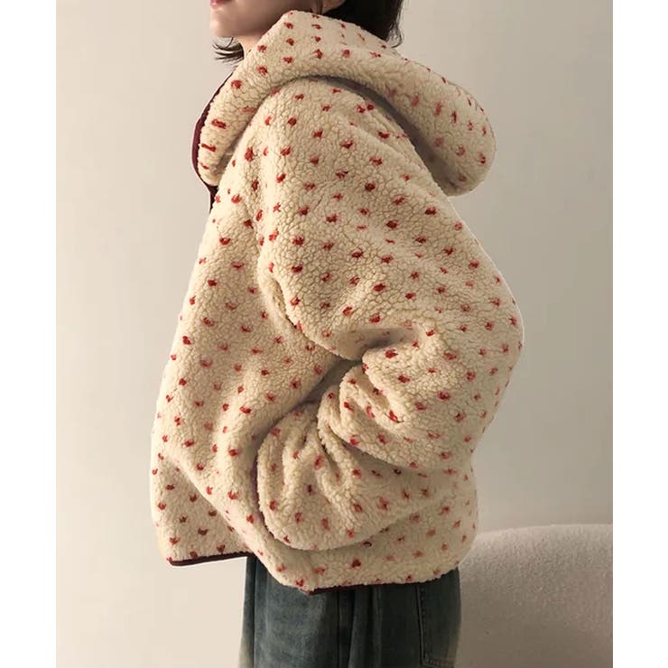 ドットボアフード付きアウター | VIVID LADY | 詳細画像25 