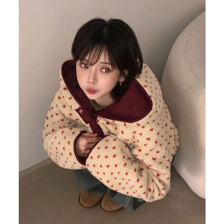 ドットボアフード付きアウター | VIVID LADY | 詳細画像31 