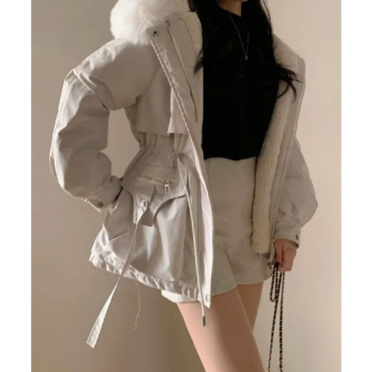 ファー付 ドロスト ダウンジャケット | VIVID LADY | 詳細画像3 