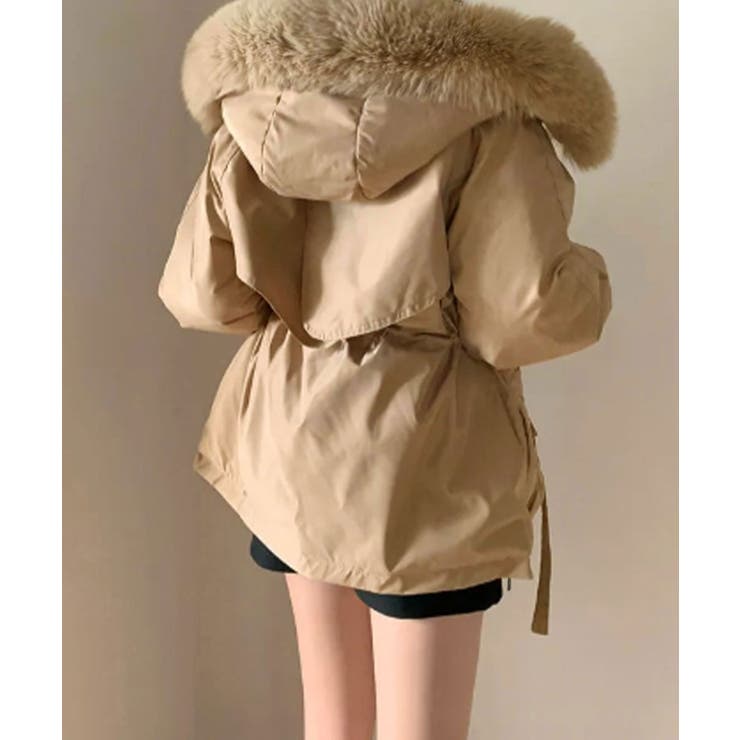 ファー付 ドロスト ダウンジャケット | VIVID LADY | 詳細画像9 