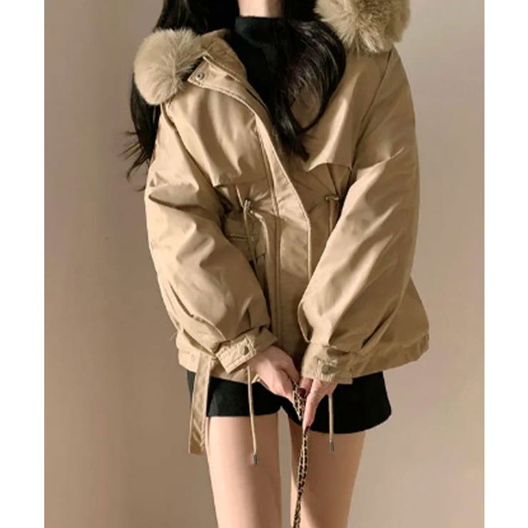 ファー付 ドロスト ダウンジャケット | VIVID LADY | 詳細画像11 