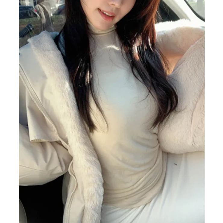 ファー付 ドロスト ダウンジャケット | VIVID LADY | 詳細画像12 