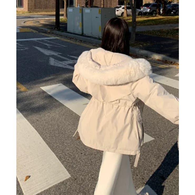 ファー付 ドロスト ダウンジャケット | VIVID LADY | 詳細画像13 