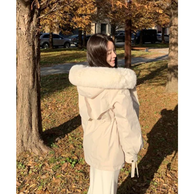 ファー付 ドロスト ダウンジャケット | VIVID LADY | 詳細画像16 