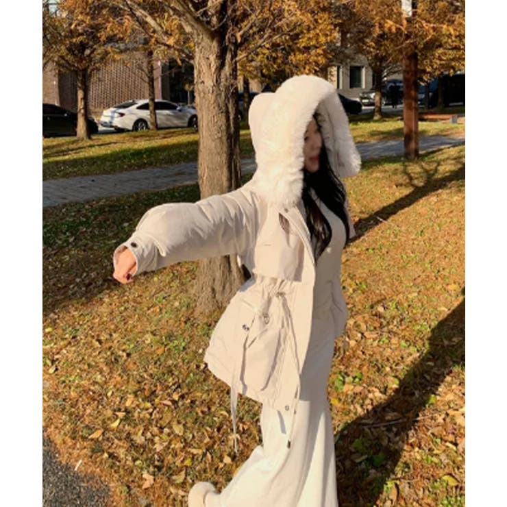 ファー付 ドロスト ダウンジャケット | VIVID LADY | 詳細画像17 