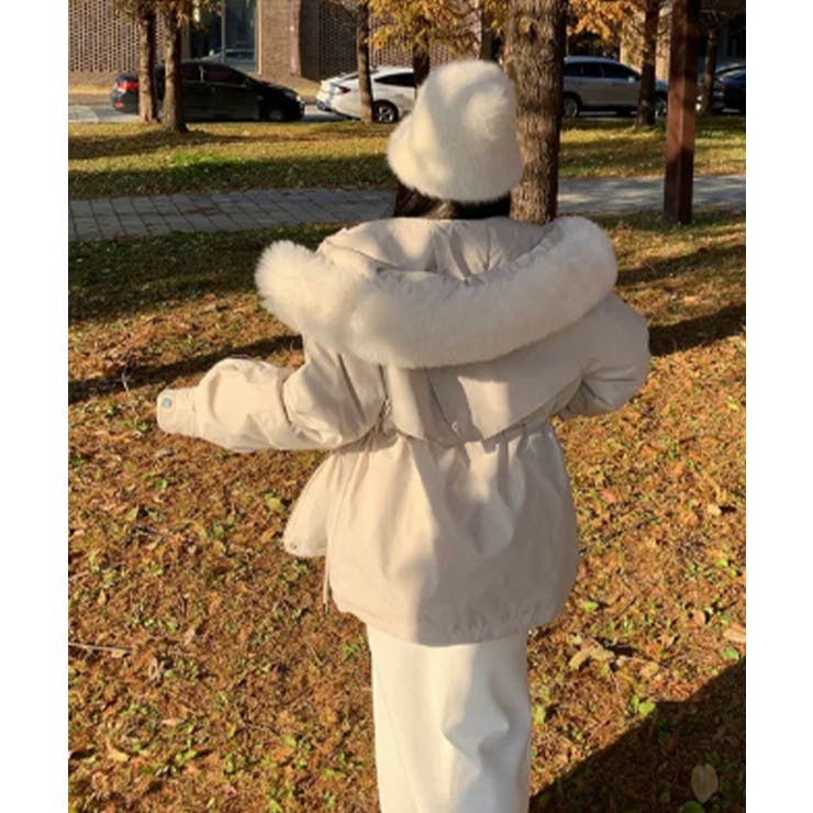 ファー付 ドロスト ダウンジャケット | VIVID LADY | 詳細画像19 