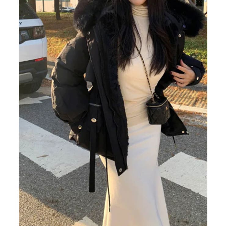 ファー付 ドロスト ダウンジャケット | VIVID LADY | 詳細画像25 