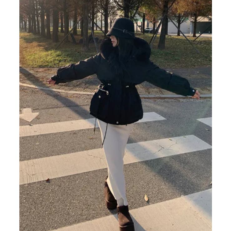 ファー付 ドロスト ダウンジャケット | VIVID LADY | 詳細画像26 