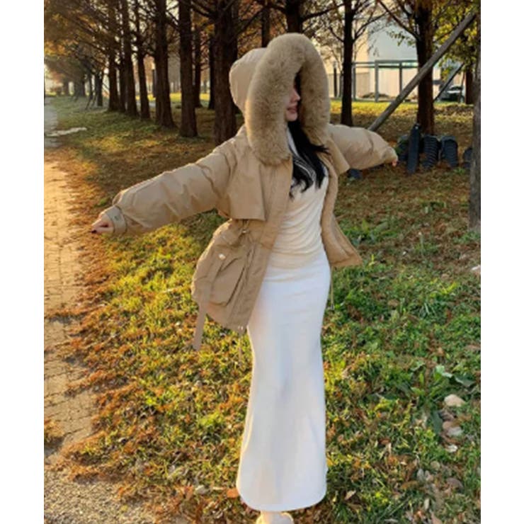 ファー付 ドロスト ダウンジャケット | VIVID LADY | 詳細画像27 