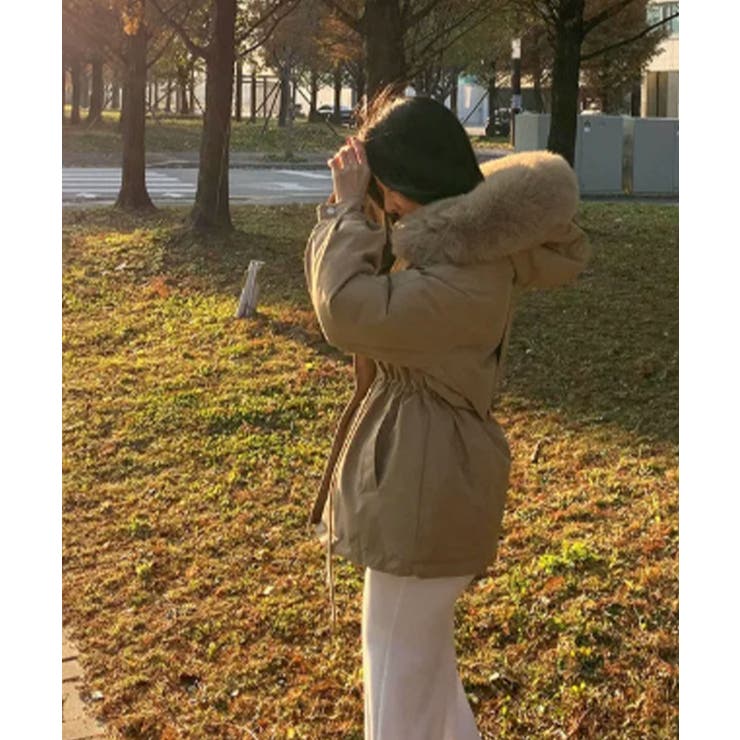 ファー付 ドロスト ダウンジャケット | VIVID LADY | 詳細画像28 