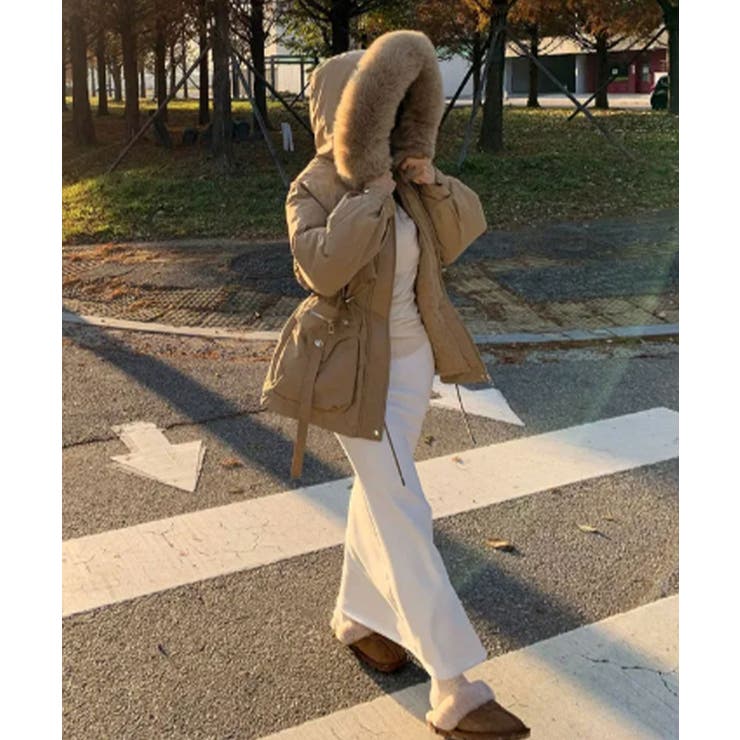 ファー付 ドロスト ダウンジャケット | VIVID LADY | 詳細画像29 