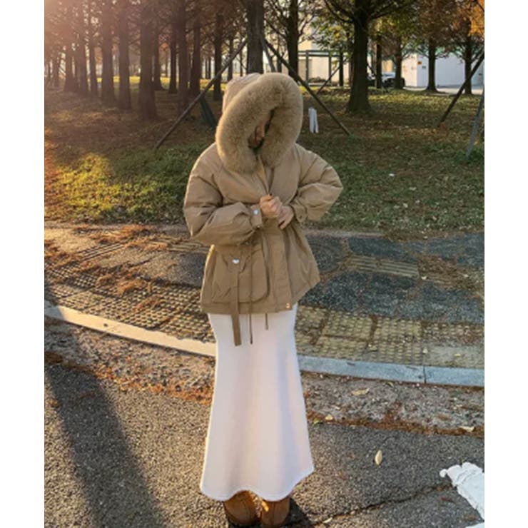 ファー付 ドロスト ダウンジャケット | VIVID LADY | 詳細画像31 
