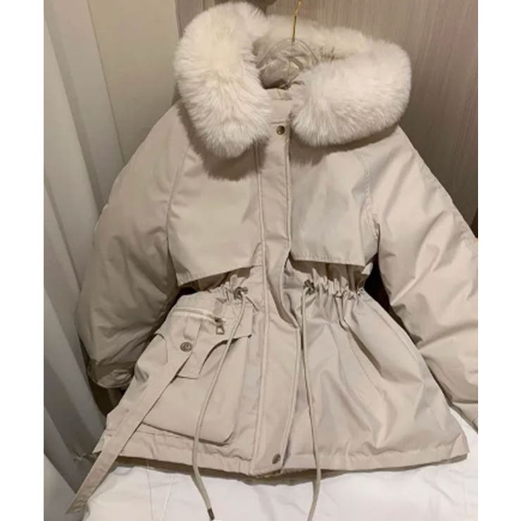 ファー付 ドロスト ダウンジャケット | VIVID LADY | 詳細画像32 