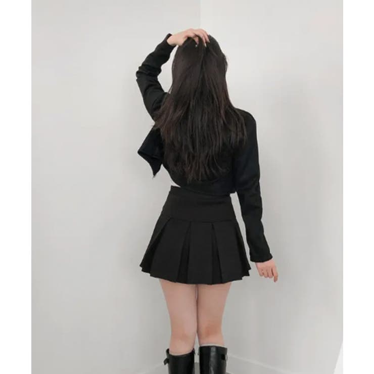 スエードタッチ クロップド丈 ライダース風ジャケット | VIVID LADY | 詳細画像25 