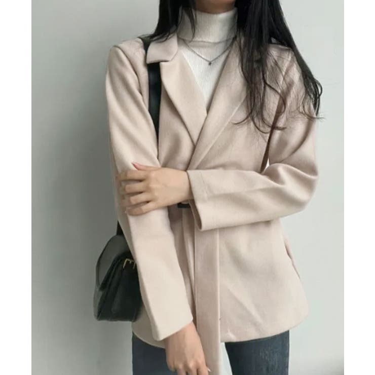 ウエストベルト付 ライトテーラードジャケット | VIVID LADY | 詳細画像4 