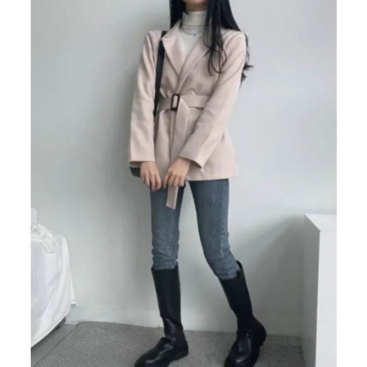 ウエストベルト付 ライトテーラードジャケット | VIVID LADY | 詳細画像11 