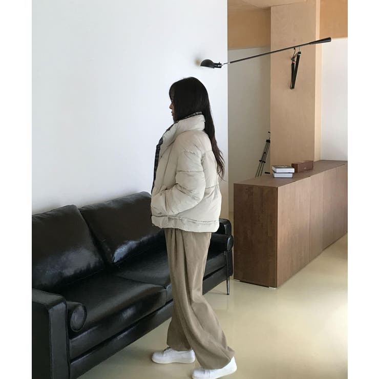 チェック柄 ショートダウンジャケット | VIVID LADY | 詳細画像6 