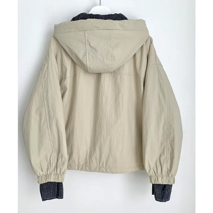 チェック切替ファー裏地 フーディーブルゾン | VIVID LADY | 詳細画像26 