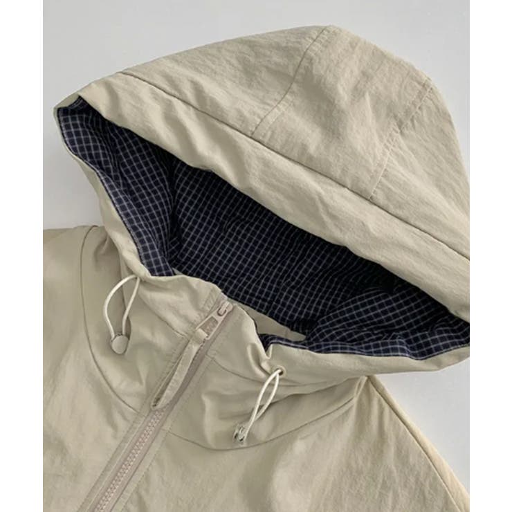 チェック切替ファー裏地 フーディーブルゾン | VIVID LADY | 詳細画像19 