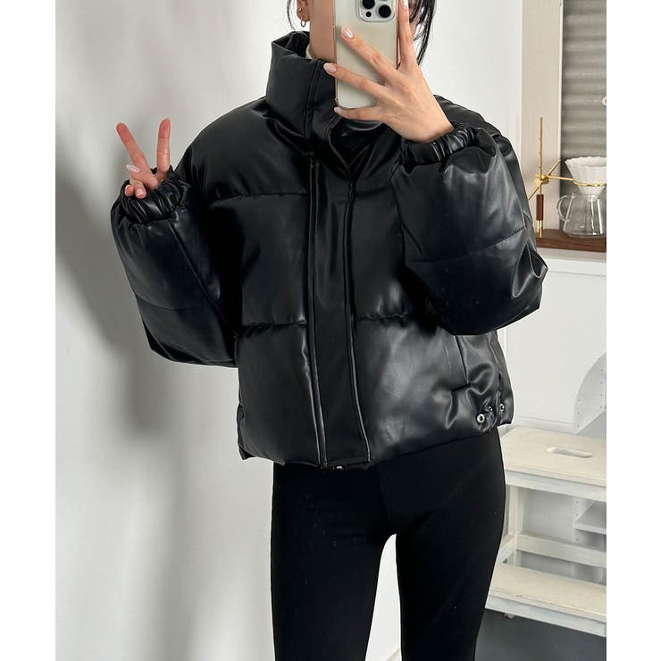 ダウンジャケット 中綿ジャケット フェイクダウンジャケット[品番