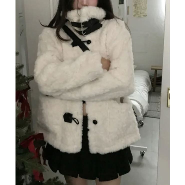 ふわふわファー ダッフル風ショートコート | VIVID LADY | 詳細画像2 