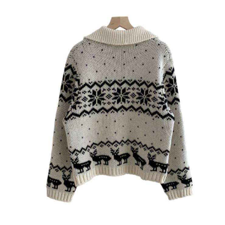 ノルディック柄トグルボタンニットカーディガン | VIVID LADY | 詳細画像19 