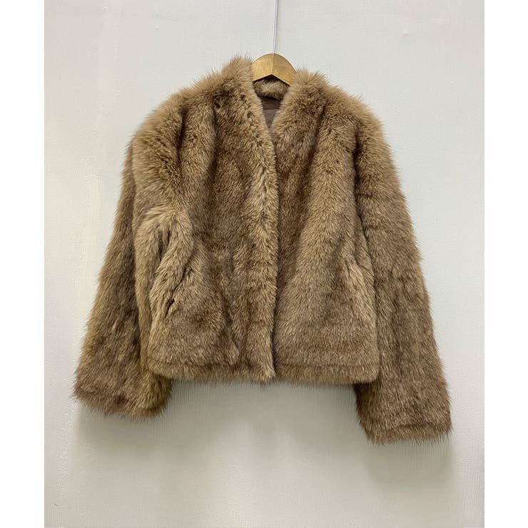 ノーカラー フェイクファージャケット | VIVID LADY | 詳細画像13 