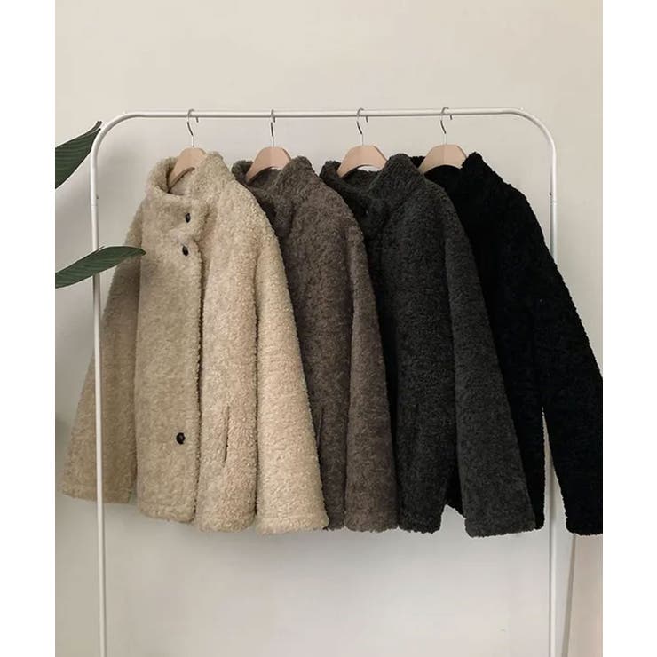 もこもこ スタンドネック ボアジャケットコート | VIVID LADY | 詳細画像29 