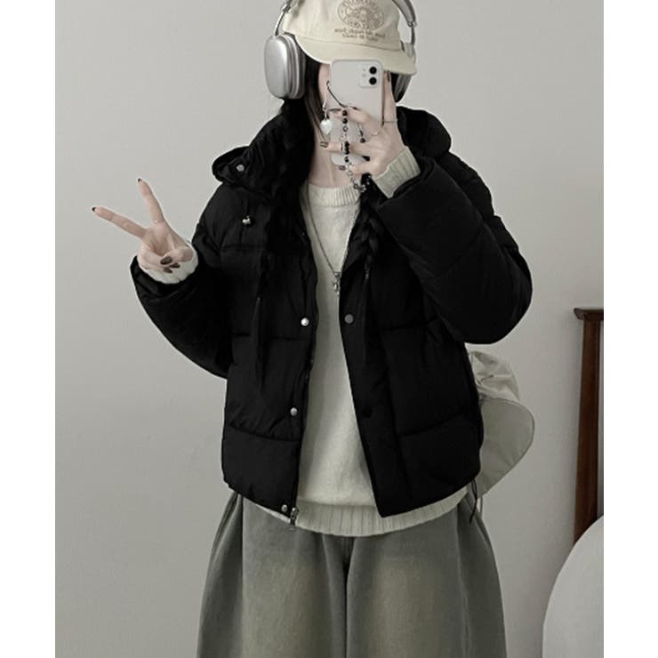 フード付き 中綿ダウンジャケット | VIVID LADY | 詳細画像2 