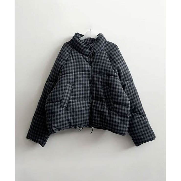 チェック柄 ボリューム 中綿アウター | VIVID LADY | 詳細画像8 