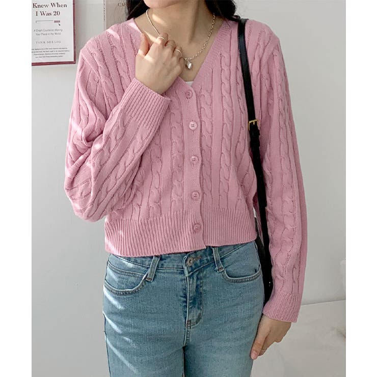 未使用に近い⭐︎ルネ カーディガン ピンク 6532520_021_1.jpg