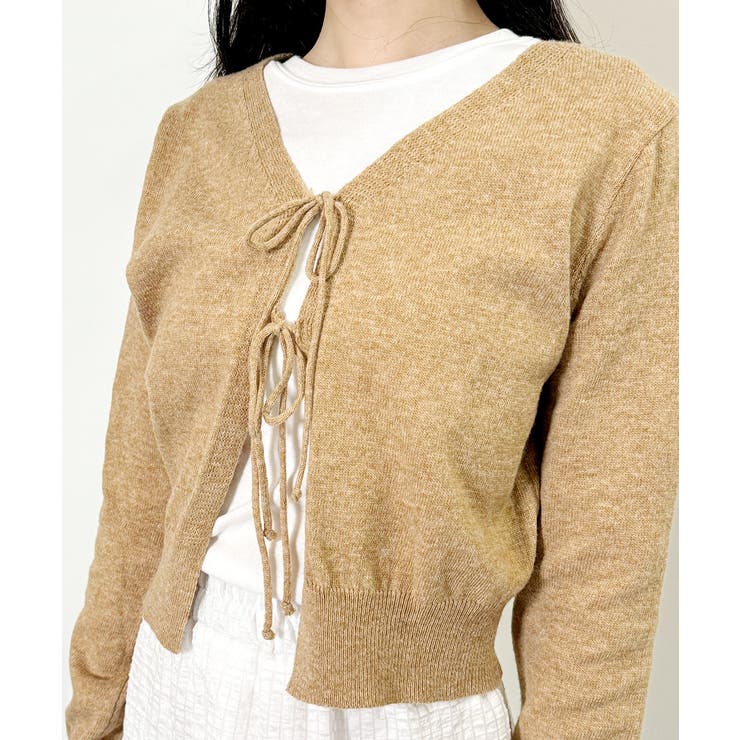 キャメル | カーディガン レディース ニットカーディガン | VIVID LADY