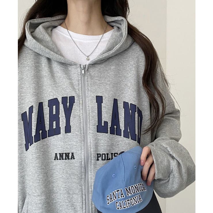 裏起毛 ジップアップパーカー 長袖 | VIVID LADY | 詳細画像16 