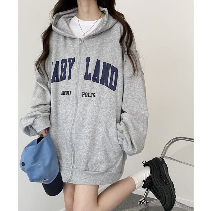 裏起毛 ジップアップパーカー 長袖 | VIVID LADY | 詳細画像17 