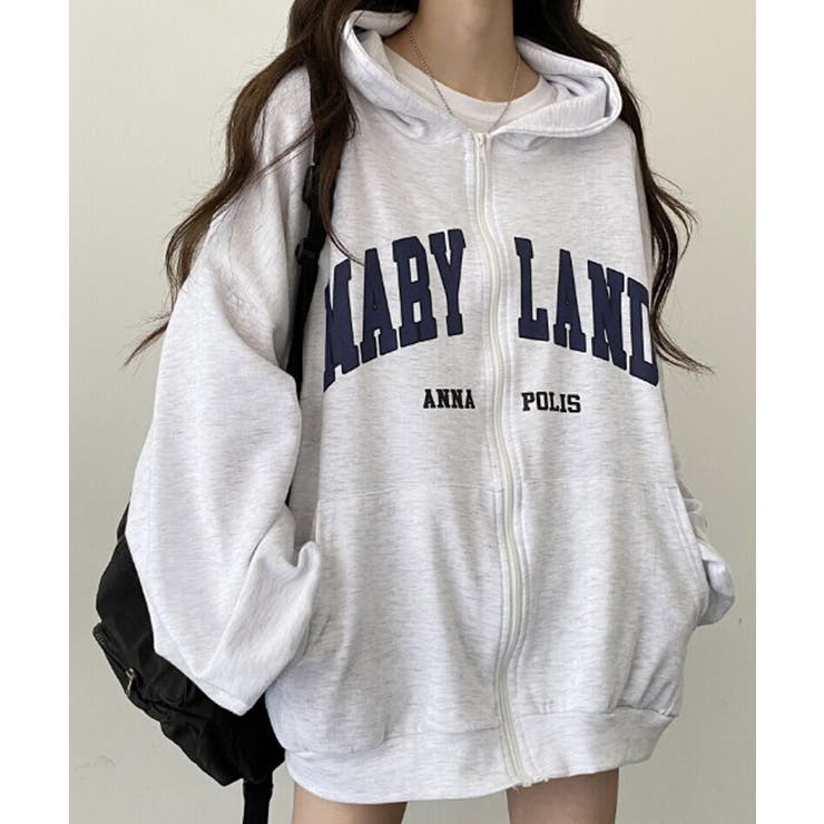 裏起毛 ジップアップパーカー 長袖 | VIVID LADY | 詳細画像2 