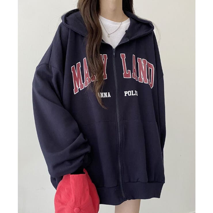 裏起毛 ジップアップパーカー 長袖 | VIVID LADY | 詳細画像24 