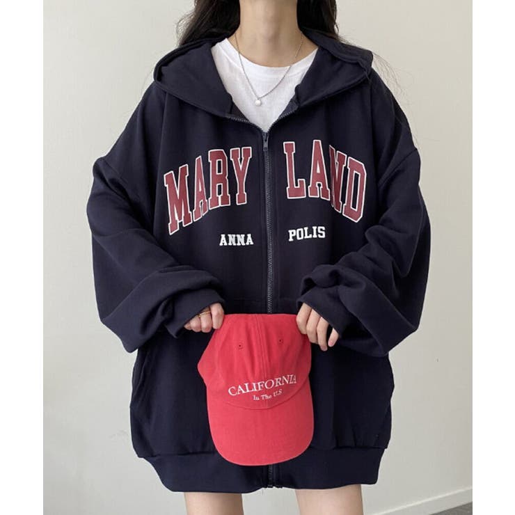 裏起毛 ジップアップパーカー 長袖 | VIVID LADY | 詳細画像25 