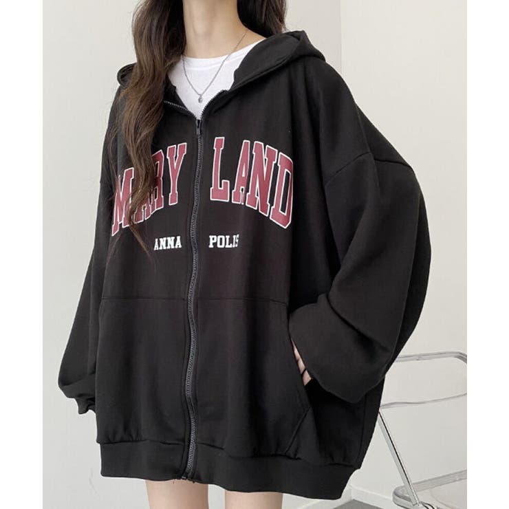 裏起毛 ジップアップパーカー 長袖 | VIVID LADY | 詳細画像35 