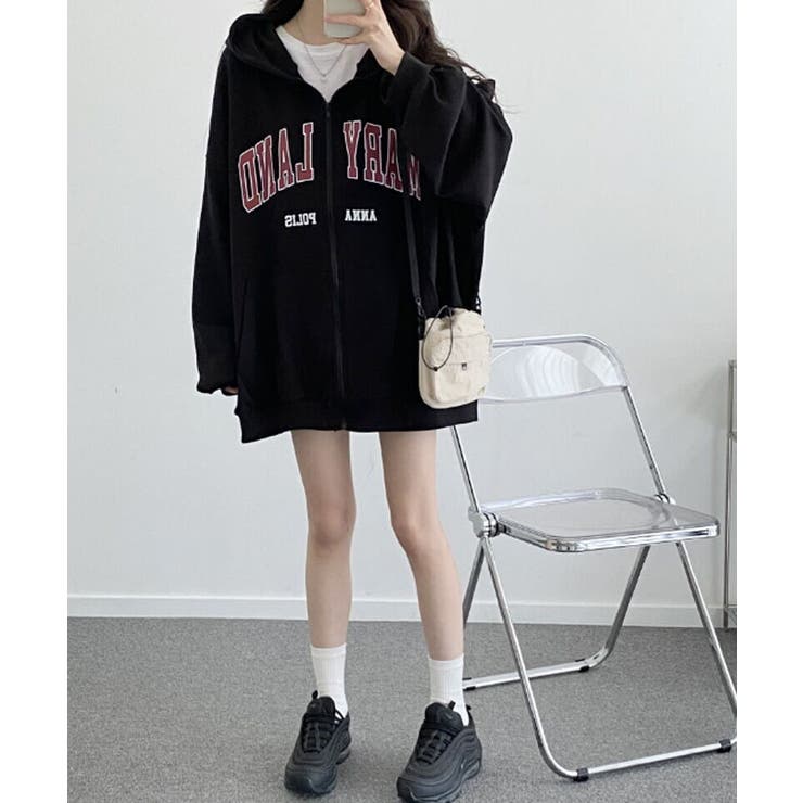 裏起毛 ジップアップパーカー 長袖 | VIVID LADY | 詳細画像39 