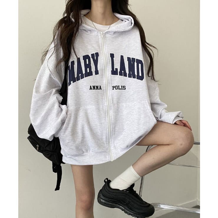 裏起毛 ジップアップパーカー 長袖 | VIVID LADY | 詳細画像6 