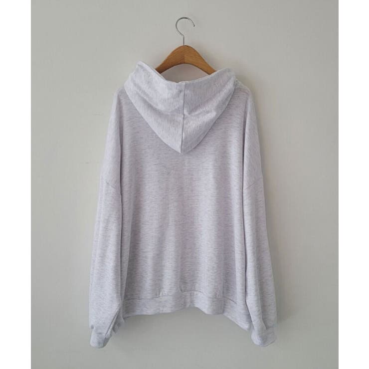 ロゴ入り長袖ジップアップパーカー レディース 可愛い | VIVID LADY | 詳細画像6 