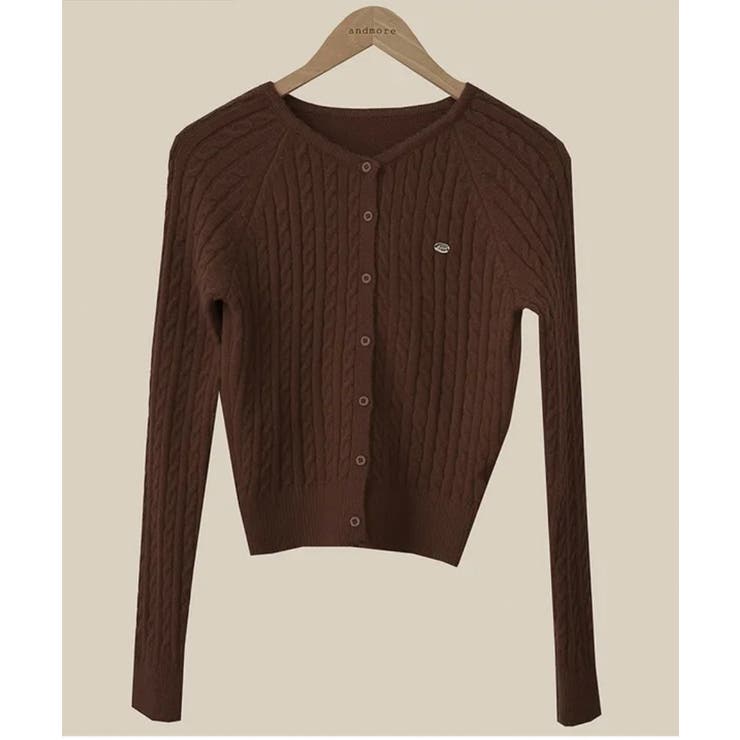 ケーブル編み ショート丈 コンパクトニットカーディガン | VIVID LADY | 詳細画像57 