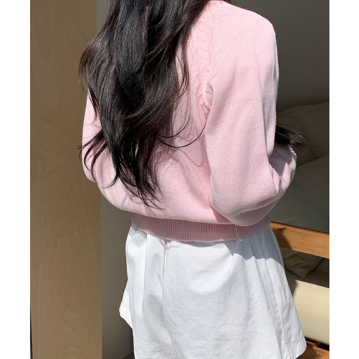 ショート丈 ラグランニットカーディガン | VIVID LADY | 詳細画像19 