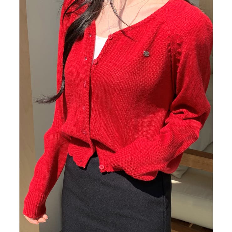 ショート丈 ラグランニットカーディガン | VIVID LADY | 詳細画像25 