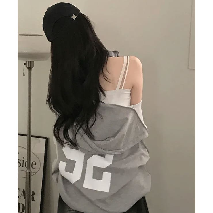 ナンバリング ダブルジップ オーバーサイズパーカー | VIVID LADY | 詳細画像7 